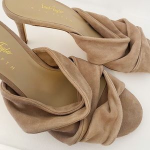 Lord & Taylor suede mules